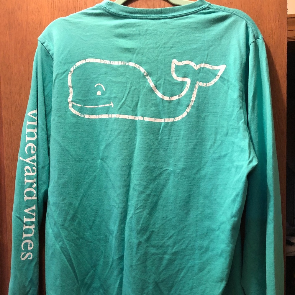 Mens Vineyard Vines Long Sleeve Whale Shirt